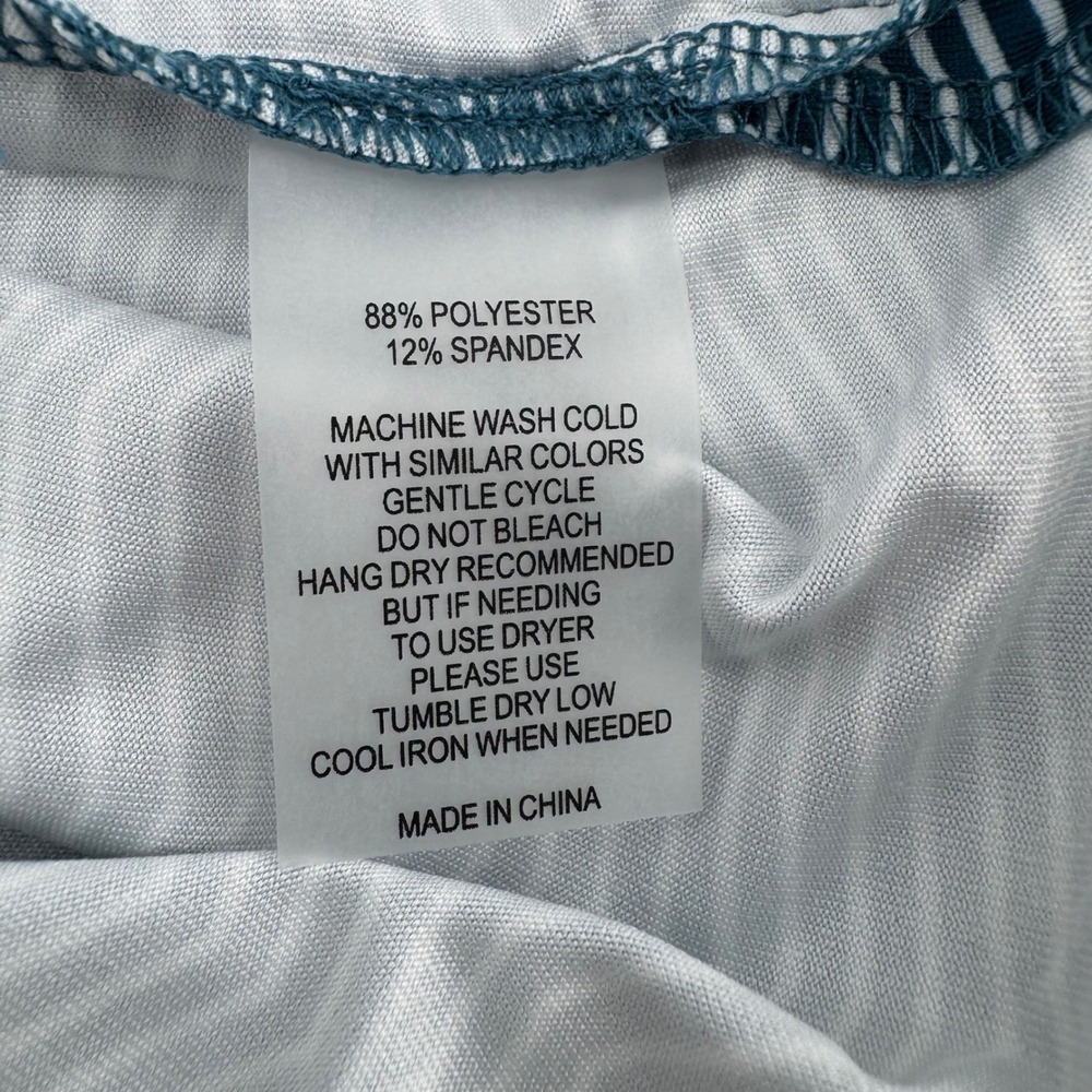 Redvanly Isola Polo Shirt Mens XL Corsair Teal Chevron Zigzag Golf R2383 NEW - Picture 7 of 15